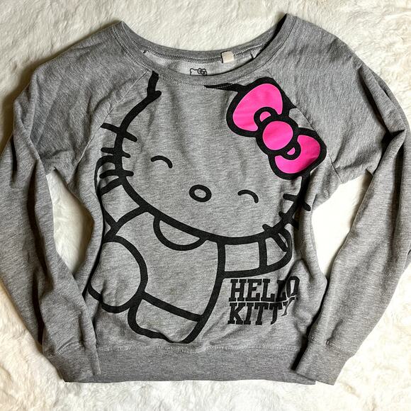 Vintage Hello Kitty Gray Sweatshirt - Picture 1 of 7